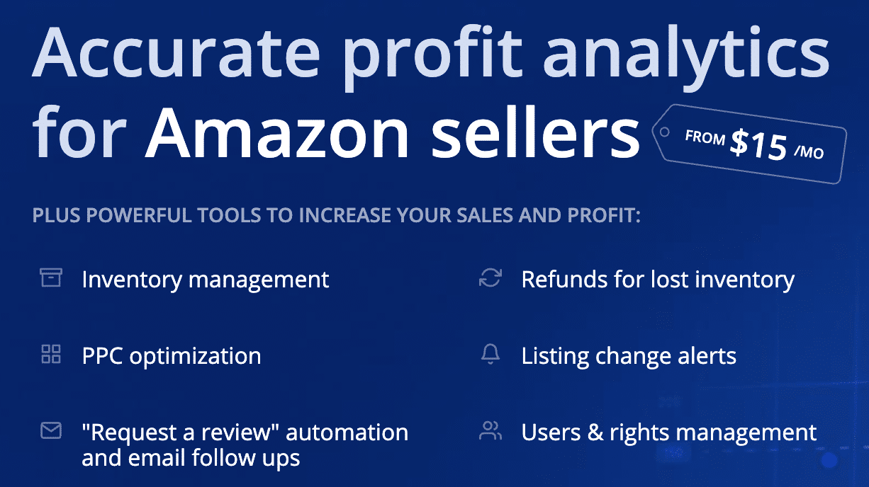 Sellerboard - Amazon Profit Analytics
